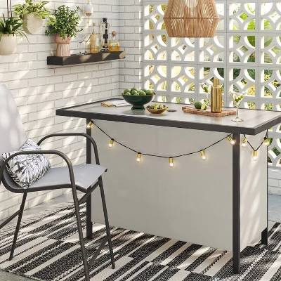 Patio Bar Table, Outdoor Furniture - Room Essentials™ 1 Patio Bar Table, Outdoor Furniture - Room Essentials™