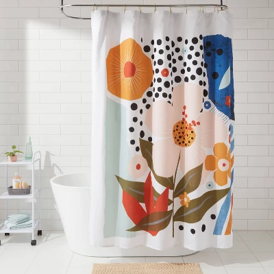 Exploded Graphic Shower Curtain - Room Essentials™ 1 Exploded Graphic Shower Curtain - Room Essentials™