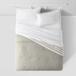 Microfiber Stripe Reversible Comforter - Room Essentials™ -Room Essentials GUEST 3b039eae 6287 4f7a b5e1 b7ab4c2af3a5