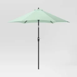 9'x9' Patio Market Umbrella - Black Pole - Room Essentials™ -Room Essentials GUEST 3eaaebf2 fb6c 453a 978c 1aafd47a58b4