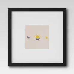 Set Of 9 Gallery Frame Set 10" X 10" Matted To 5" X 5" Black - Room Essentials™ -Room Essentials GUEST 42550b36 fa65 47d0 ac26 e0d095ae7290