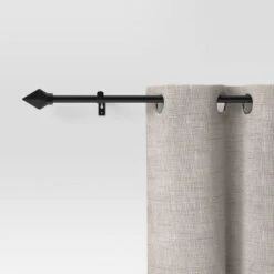 28"-48" Café Faceted Pyramid Rod Black - Room Essentials™ 5 28"-48" Café Faceted Pyramid Rod Black - Room Essentials™ -Room Essentials GUEST 44380c64 42d2 4bc4 9db5 dddab8299ac7