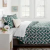Microfiber Reversible Banana Print Comforter Dark Green - Room Essentials™