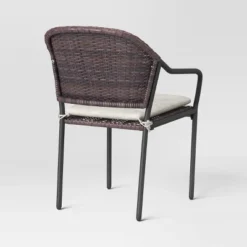 3pc Wicker Bistro Set With Cushions - Dark Brown - Room Essentials™ -Room Essentials GUEST 6c91a52d 24e8 4e7b bca7 7f03e76fb207