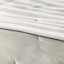 Microfiber Stripe Reversible Comforter - Room Essentials™ -Room Essentials GUEST 82bcf2a9 0c17 42fa ba71 515dd0b7e2a8