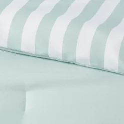 Microfiber Reversible Stripe Comforter Mint Green - Room Essentials™ 9 Microfiber Reversible Stripe Comforter Mint Green - Room Essentials™ -Room Essentials GUEST cd0d7882 a6d0 4dab b03e e055b1a83418