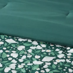 Floral Printed Microfiber Reversible Comforter & Sheets Set Dark Green - Room Essentials™ -Room Essentials GUEST df79204e d53f 4796 9fc1 6fecf011d658